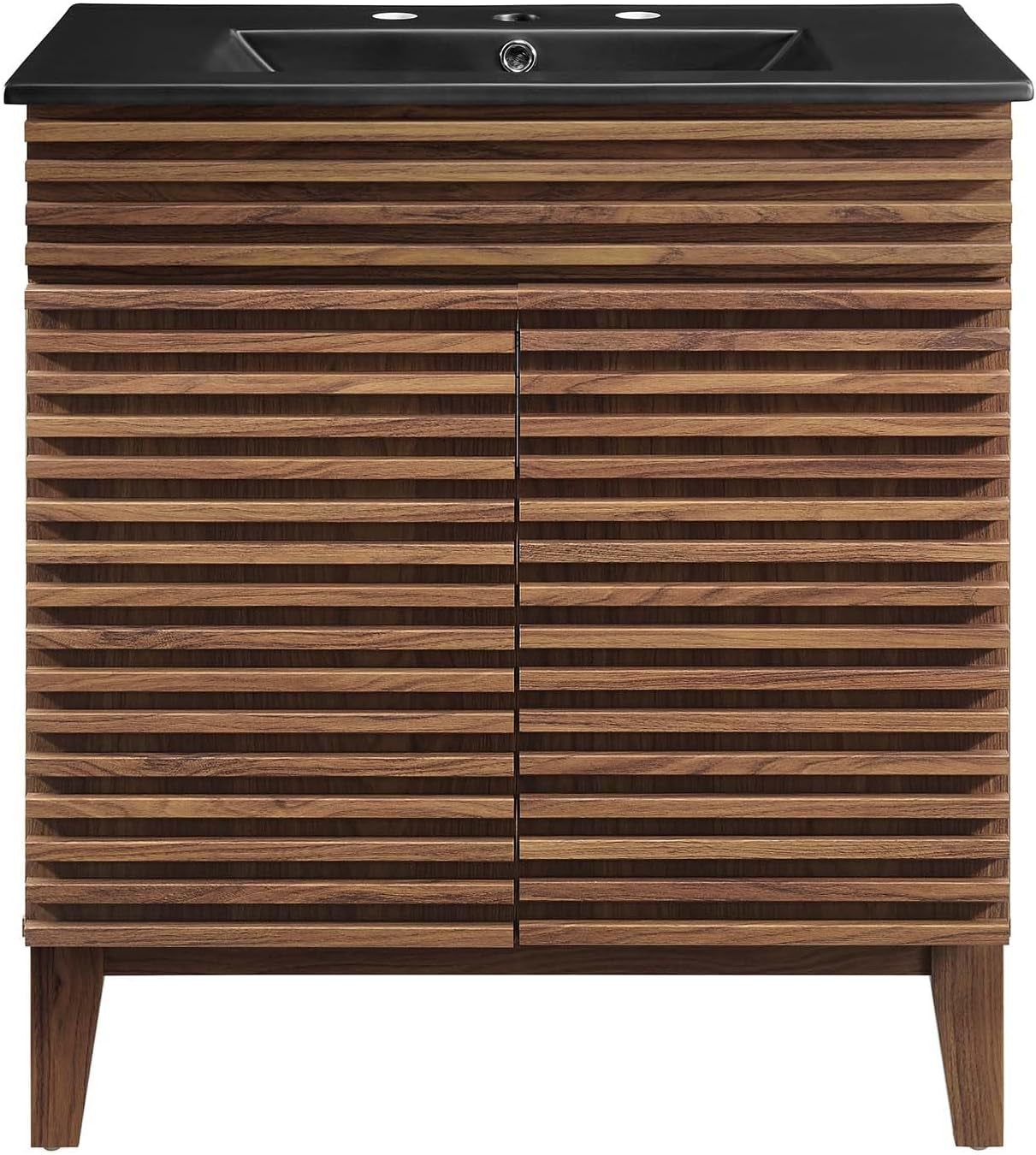 Render 30" Bathroom Vanity with Sink in Walnut Black